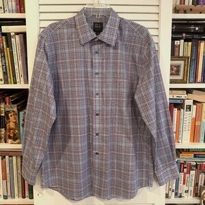 Joseph A. Bank Traveler's Collection Long Sleeve Shirt Size Large